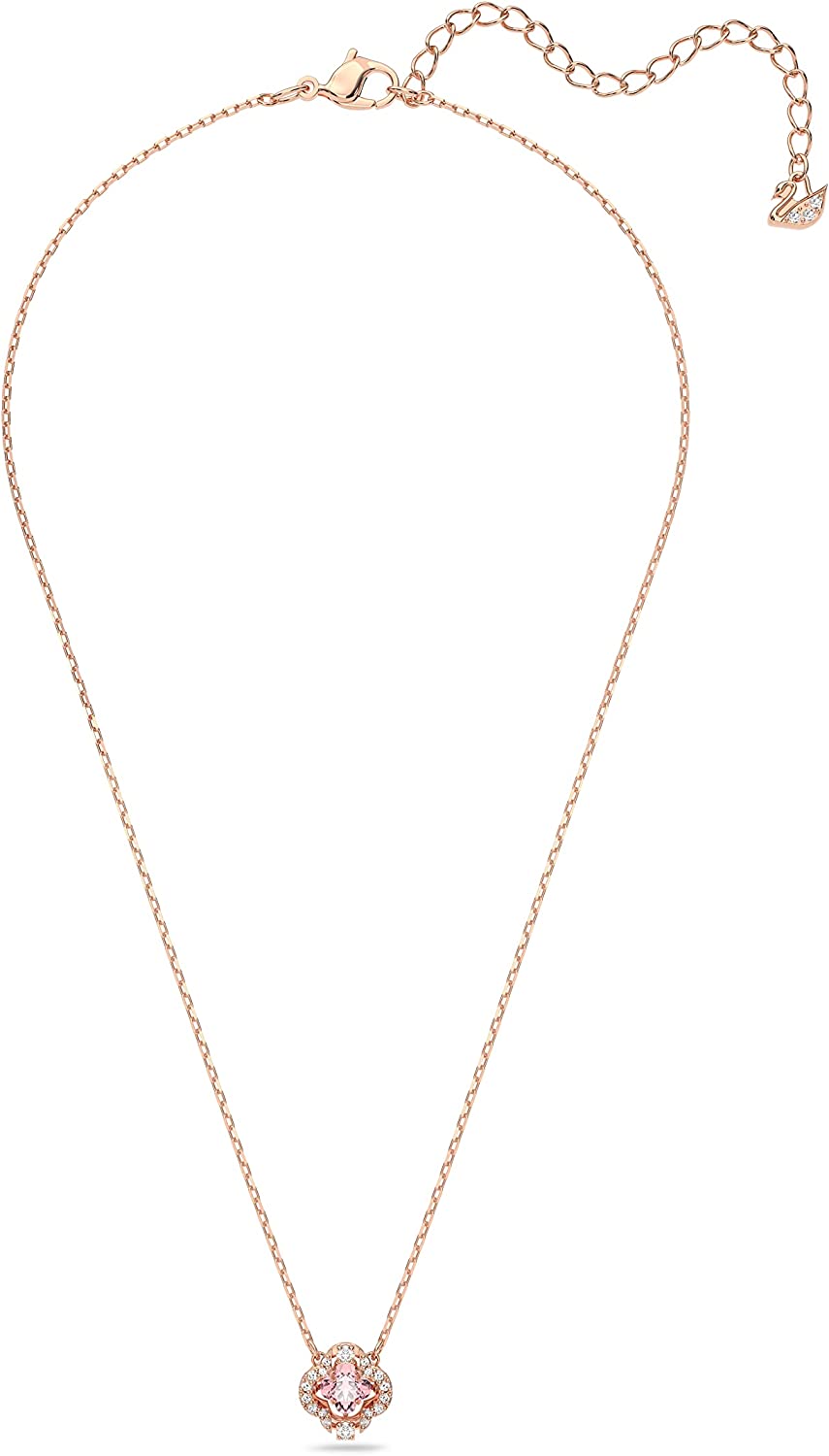 SWAROVSKI Sparkling Dance Clover Jewelry Collection, Rose Gold Tone Finish, Pink Crystals, Clear Crystals - Image 2